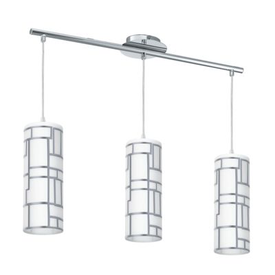 EGLO Bayman Hanglamp - Chroom - Staal - E27 - 72 x 10.5 x 110 cm