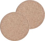 Zeller Pannenonderzetters rond - 4x - Kurk - Dia 30 cm