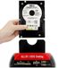 Retoo Docking station voor USB 3.0, SATA IDE 2,5 inch en 3,5 inch HDD SSD, offline klonen, OTB-back-up, kaartlezer, plug & play, led-display, externe voeding