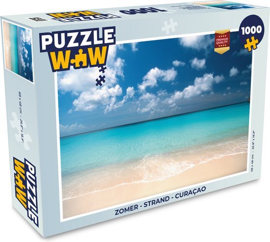 MuchoWow Puzzel Zomer - Strand - Curaçao - Legpuzzel - Puzzel 1000 stukjes volwassenen