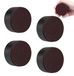 Surélévateur de meubles Rond Noir 4 pièces 3 cm