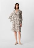 comma Chiffon jurk met volants, 93a0, 38
