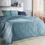 Eurofirany Luxe Velours Plaid 220x240 cm - Blauw/Grafiet