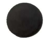 Gözze - Gözze imitatiebont stoelplaat, zitkussen, kunstbont, 100% polyester, Ø 38 cm - antraciet