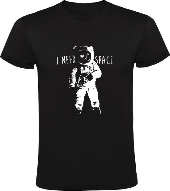 Sol's I Need Space Heren T-shirt Zwart 2XL