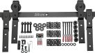 SOTECH Vouwschuifdeurbeslag LOUNGE set lengte 2 m 4 rollen zijmontage