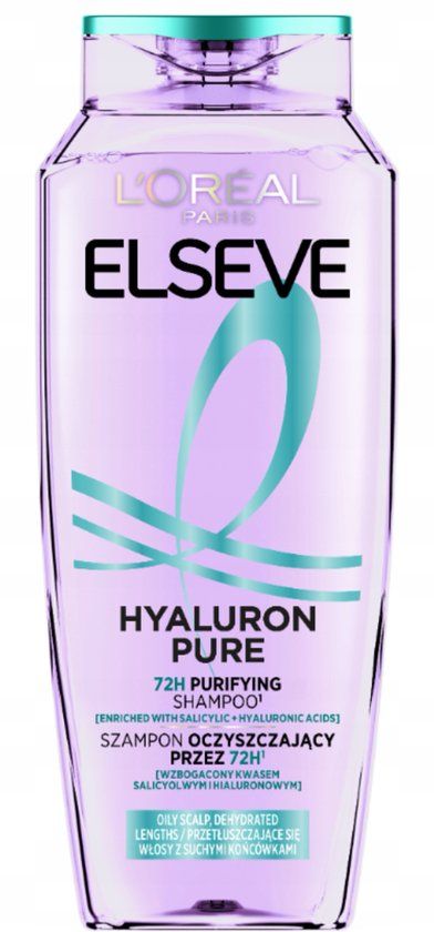 L’Oréal Paris L'Oréal Elseve Hyaluron Verhelderend Shampoo - Salicylzuur - Hyaluronzuur - 400 ml