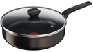 Tefal Sauteerpan Cook &amp; Clean 26 cm - Zwart - Anti-aanbaklaag - Geschikt voor Inductie