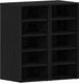 vidaXL Schoenenkast 2 stuks 32 x 35 x 70 cm bewerkt hout zwart eiken