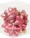 Othmar Decorations Kerstornamenten - sterren - 12x st - bubblegum roze - 4 cm - glas - kerstversiering