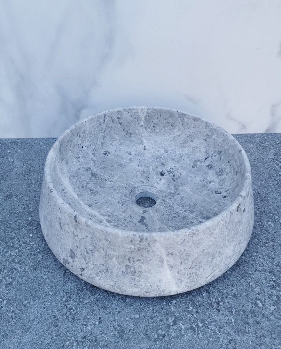 Badkamerplanet Waskom Marmer Tundra Grey