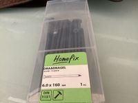 Homefix. Spijkers. Blank staal. Platkop. 6.0 x 160 mm. 1000 gram.