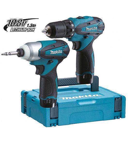 Makita LCT204J - Draadloze combinatieset - 10,80 volt - Lithium-Ion (Li-Ion)