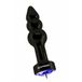 Shots - ElectroShock Ribbed Butt Plug - Gun Grey - 8714273928252