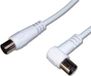 PremiumCord TV M/F 90, 75 Ohm, 2m coax-kabel IEC Wit