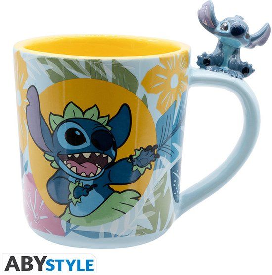 DISNEY Lilo & Stitch Hawaiian Stitch 3D Mok Unisex Kop - meerkleurig - Standard