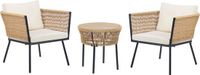Beliani GARGANO Ensemble de jardin - Beige - rotin PE