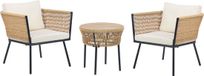 Beliani GARGANO Tuinset - Beige - PE rotan
