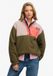 Superdry Colour Block Fleece Pull Over Jas Groen XS Vrouw