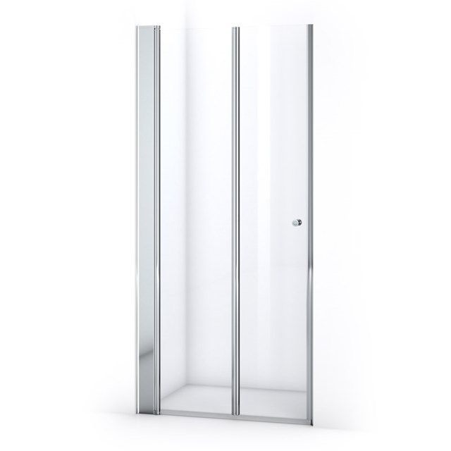 Maxaro Douchedeur Zircon Comfort 95cm Vouwdeur Chroom Linksdraaiend