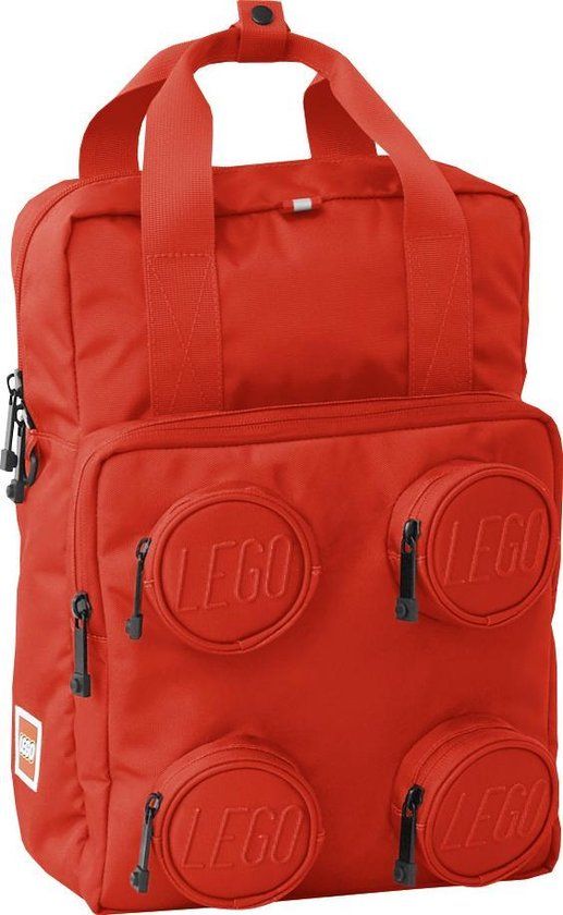 LEGO Schoolrugzak Signature 15L 2x2 Brick Bright Red - Polyester - Unisex