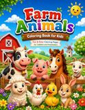 Farm Animals Coloring Book for Kids