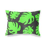 BonaMaison Neon Groen-Rook Decoratieve Kussensloop, Kussenhoezen Bank, Decoratieve Kussenhoesjes, Kussensloop; Sofa, Slaapkamer, Kantoor, Auto 45x60 Cm - Ontworpen en vervaardigd in Turkije