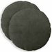 vidaXL - Kussensloop - 2 pcs - HEERLEN - Antracietkleurig - Ø 60 cm - corduroy