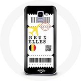 Maniacase Etui voor Samsung Galaxy A6 2018 Air ticket Brussel België
