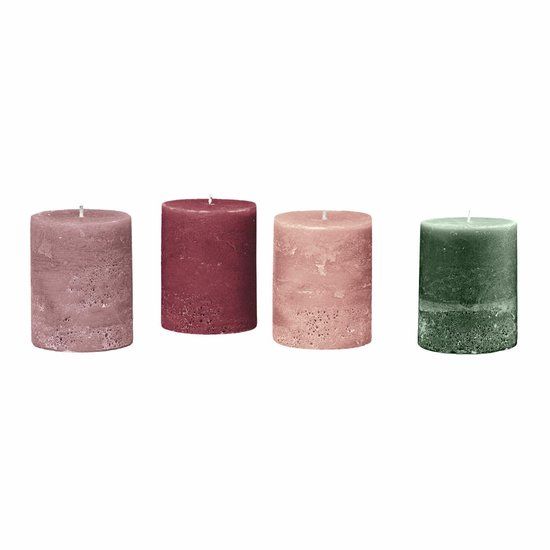 LOBERON Kaars set van 4 Virrans bont
