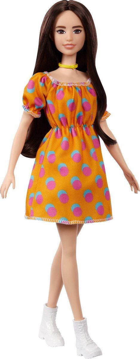 Barbie Fashionista Pop - Polka Dot Off-Shoulder Dress - 2022 Model