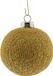 Merkloos / Sans marque Cotton Balls Kerstballen - Goud - Katoen - 6,5 cm