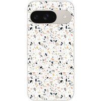 Google Pixel 9 Terrazzo color bedrukt siliconen hoesje