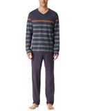 Schiesser Lange pyjamaset voor heren, Graphite_182605, 48, grafiet_182605, 50