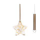 Lumineo Lumineo kerstster verlicht - glas