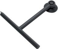 Gedy Nero G-Mirissa, douchewisser kleur haak met zuignap, glasreiniger van hars en rubber, afmetingen 23 x 22 x 3 cm en gewicht 0,1 kg, 2 jaar garantie, design R&S, uniek