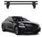 Omac Barres de toit transversales en aluminium pour Genesis G80 I 2017-2020 – Antivol – Rainure en T – Testées City Crash – Charge max 50 kg noir