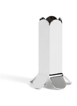 Hay Arcs Mirror Candle Holder Small 9 cm - Silver - 5710441292463
