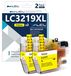 Brother 2-pack cartouches d'encre gel LC3219, compatible avec la série Brother MFC-J
