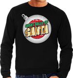 Bellatio Decorations Shoppartners Bv Foute Kersttrui / sweater - Great balls of Santa zwart voor heren - kerstkleding / kerst outfit XXL