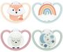 NUK Space Day & Night Babyfopspeen | 0-6 maanden | 4 stuks