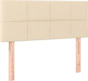 VidaXL Hoofdbord Crème 80x5x78/88 cm Stof