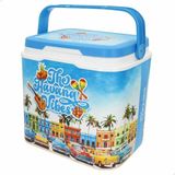 Glacière plage sac isotherme - 24 litres - Rigide - Garde au froid jusqu'à 15 heures - Avec poignée