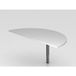 Hammerbacher Aanbouwtafel 160x80 cm R Series 1/2 cirkel