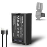 NEEWER 7,2 V/3000 mAh reserve-li-ion-accu voor flitser