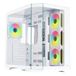 Itek Behuizing DARK CAVE AKU - Gaming Tower - ATX - 4 x 12 cm ARGB Fan - USB3 & Type-C - zij- en voorwand van gehard glas - Ed. Wit
