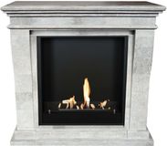 Xaralyn Bio-ethanol haard - Kreta-Mini BIU-SGP - Grijs gepolijst natuursteen - 3 kW verwarming