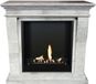 Xaralyn Bio-ethanol haard - Kreta-Mini BIU-SGP - Grijs gepolijst natuursteen - 3 kW verwarming