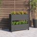 vidaXL bac à plantes 77x25x66 cm bois de pin massif gris