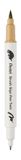 Pentel Brush Sign Pen Twin SESW30C Vezelpen, 2 penseelachtige punten, beige (1 stuk)